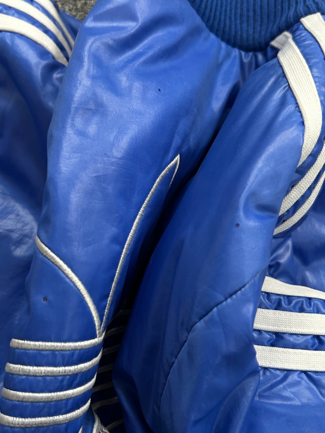 아디다스 올드스쿨 로고 블루 점퍼 자켓 M  상품이미지8