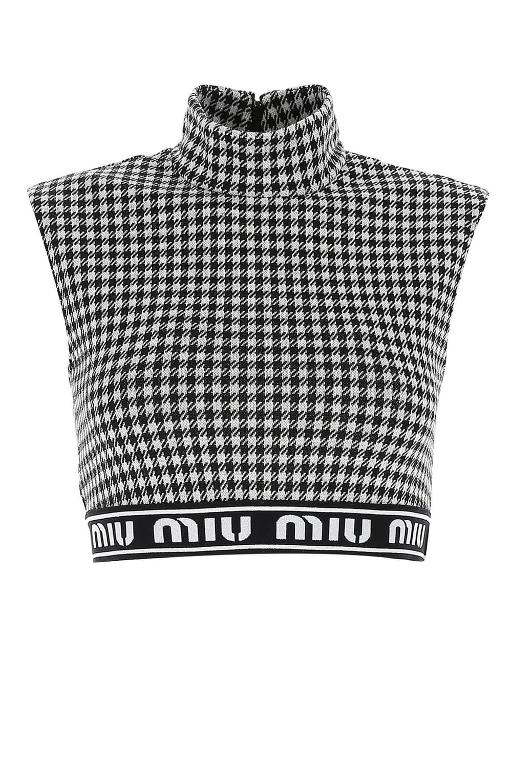 Miu Miu Cropped houndstooth 상품이미지1