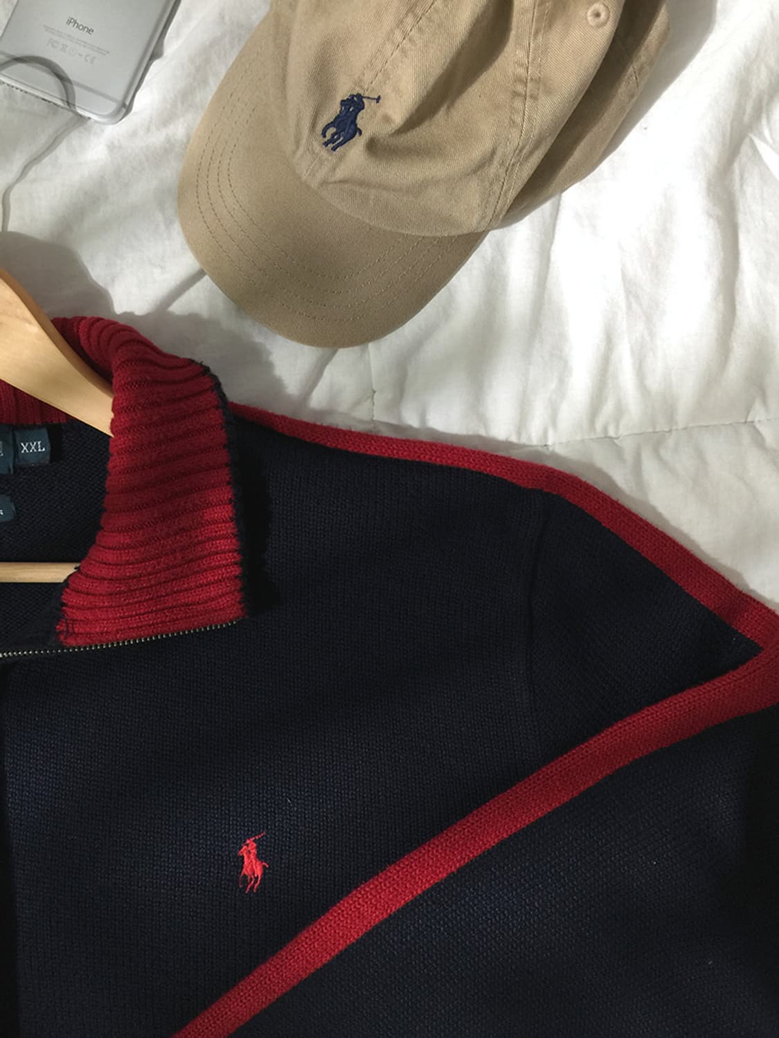 (MAN) 폴로랄프로렌 반집업 니트스웨터 XL  상품이미지2