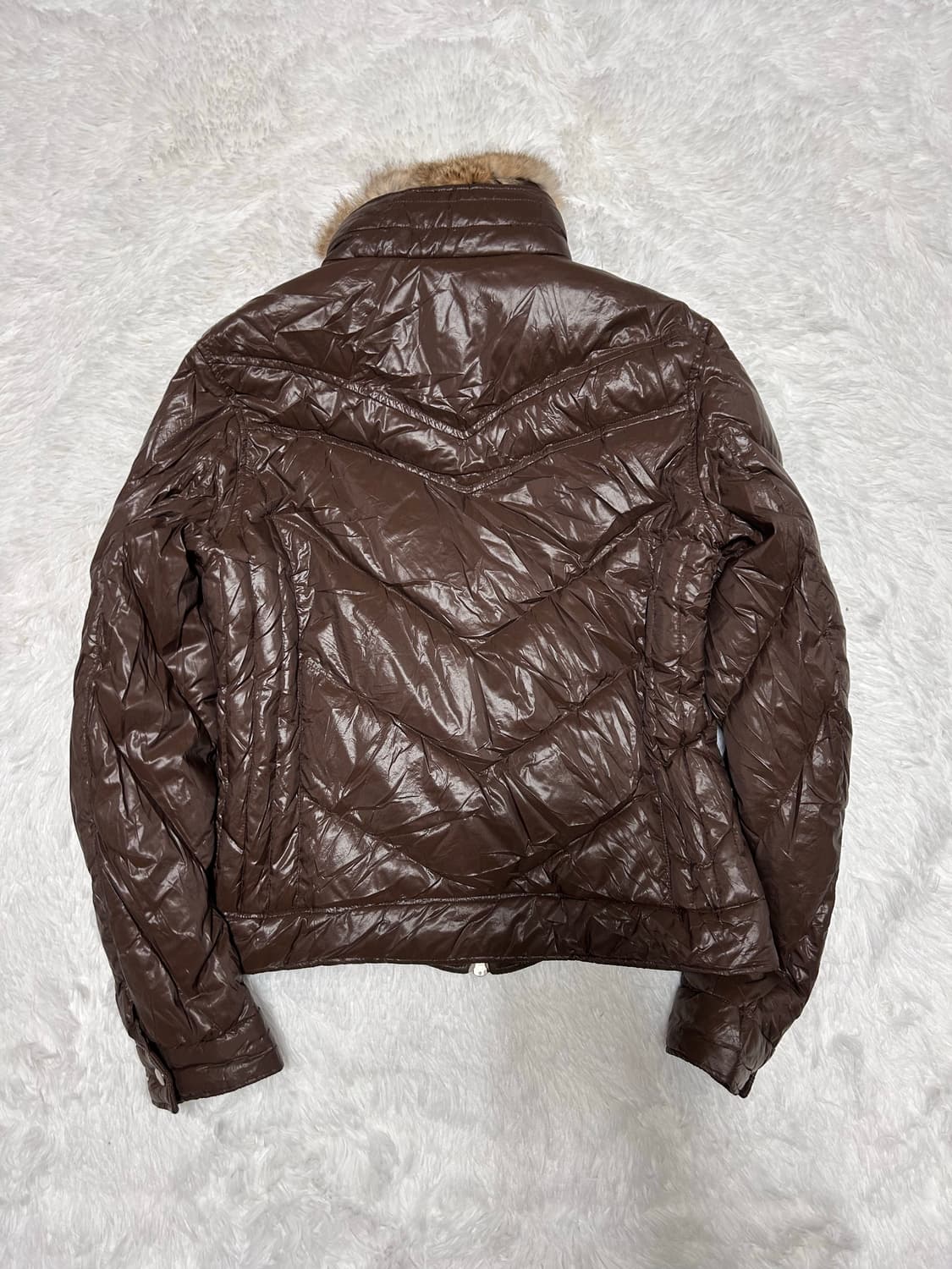 y2k 00s fur down jacket 상품이미지4