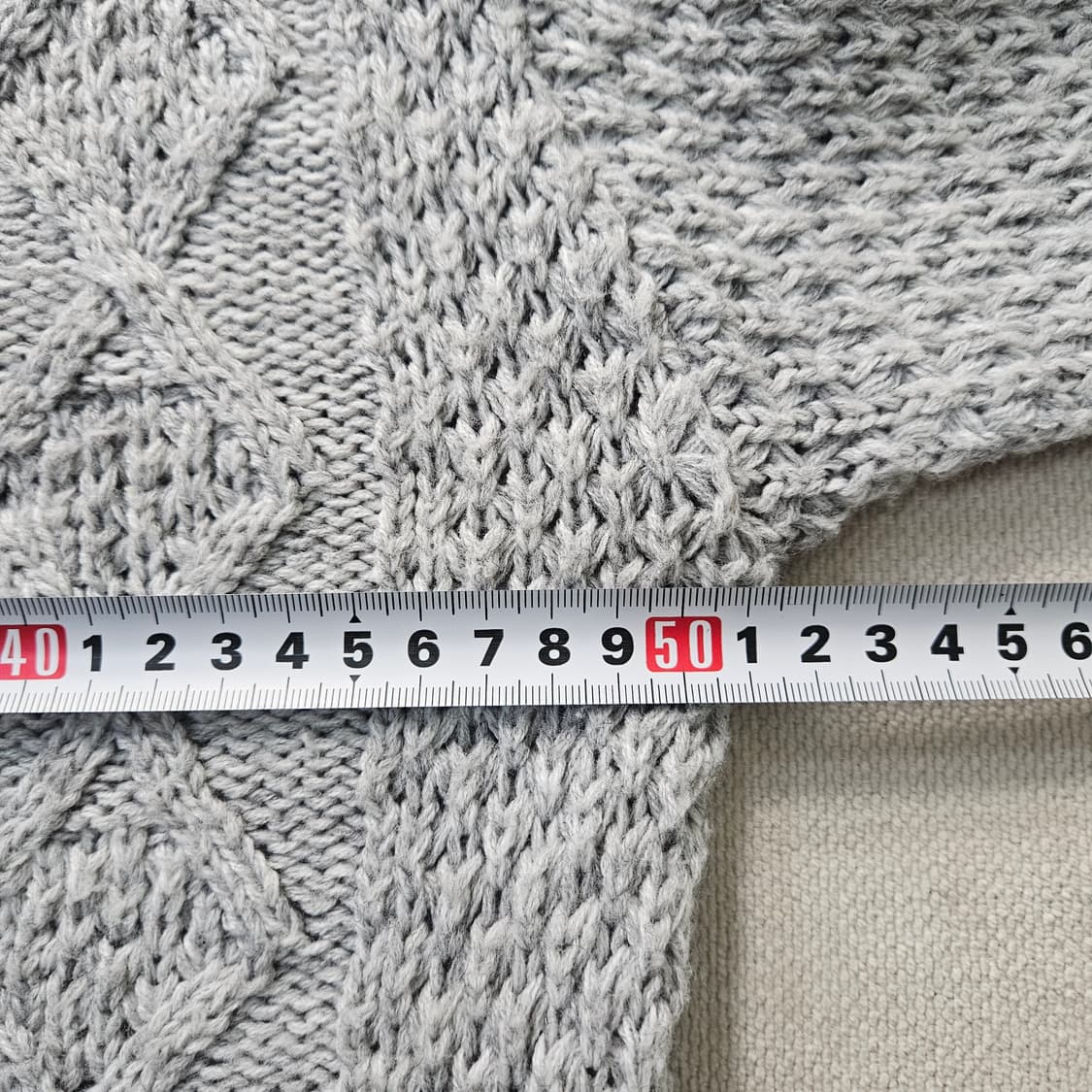 실측확인 빈티지 여성 케이블 니트 가디건 0407Y 상품이미지4