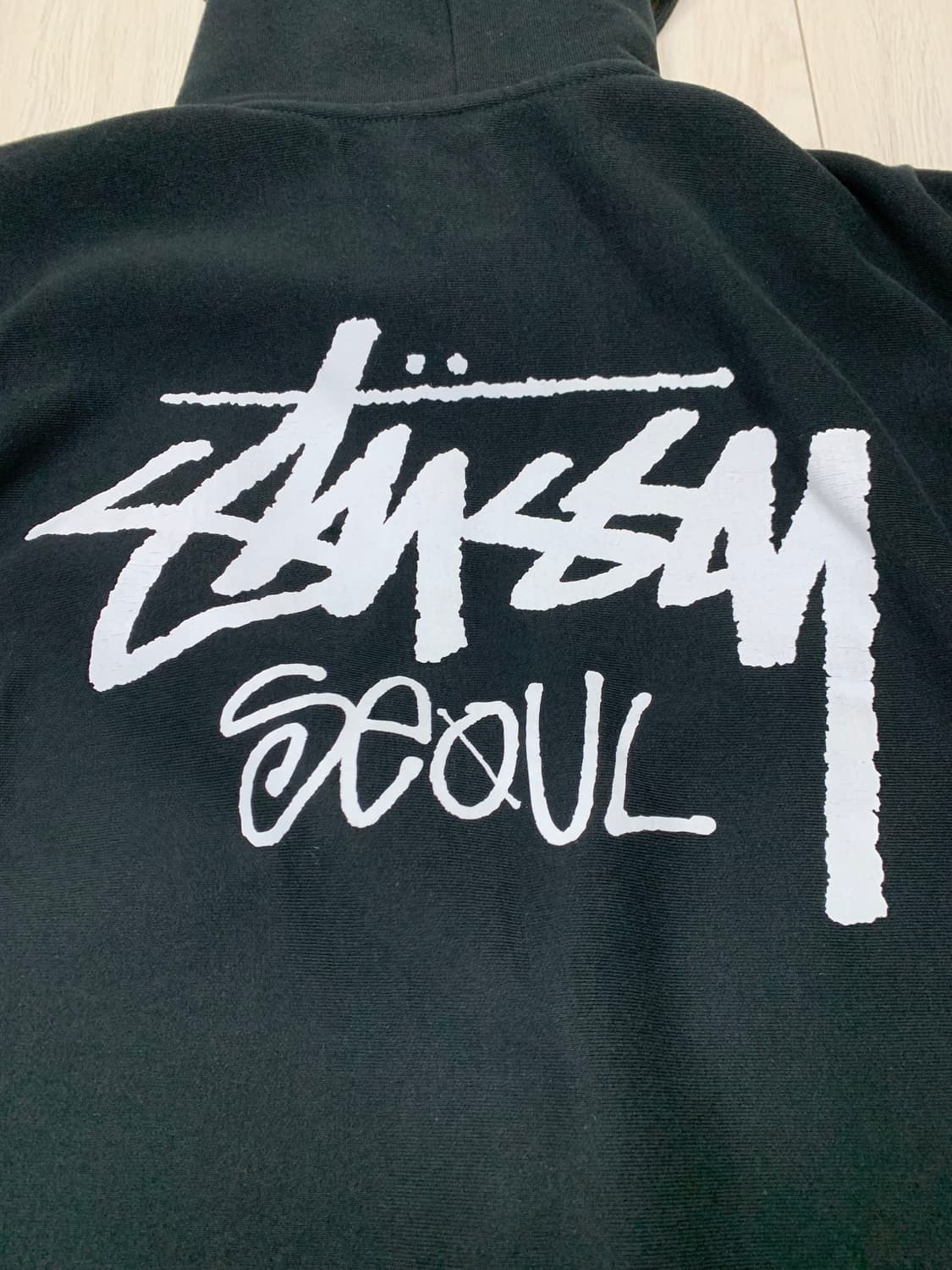 스투시 서울 후드 블랙 M 상품이미지3