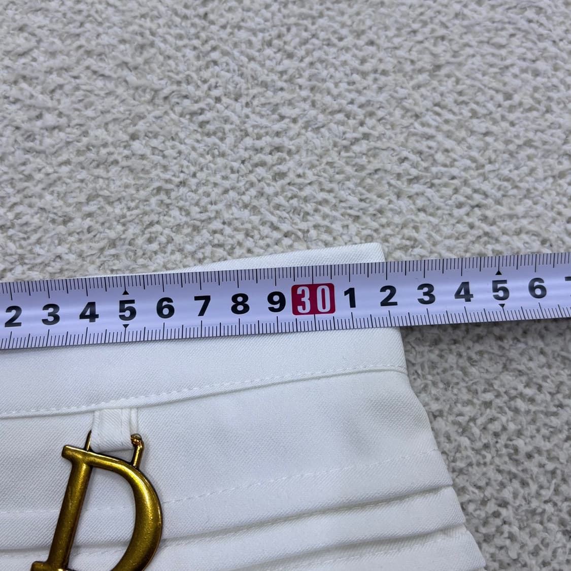 S 빈티지 화이트 여성 플리츠 스커트 0415E 상품이미지4