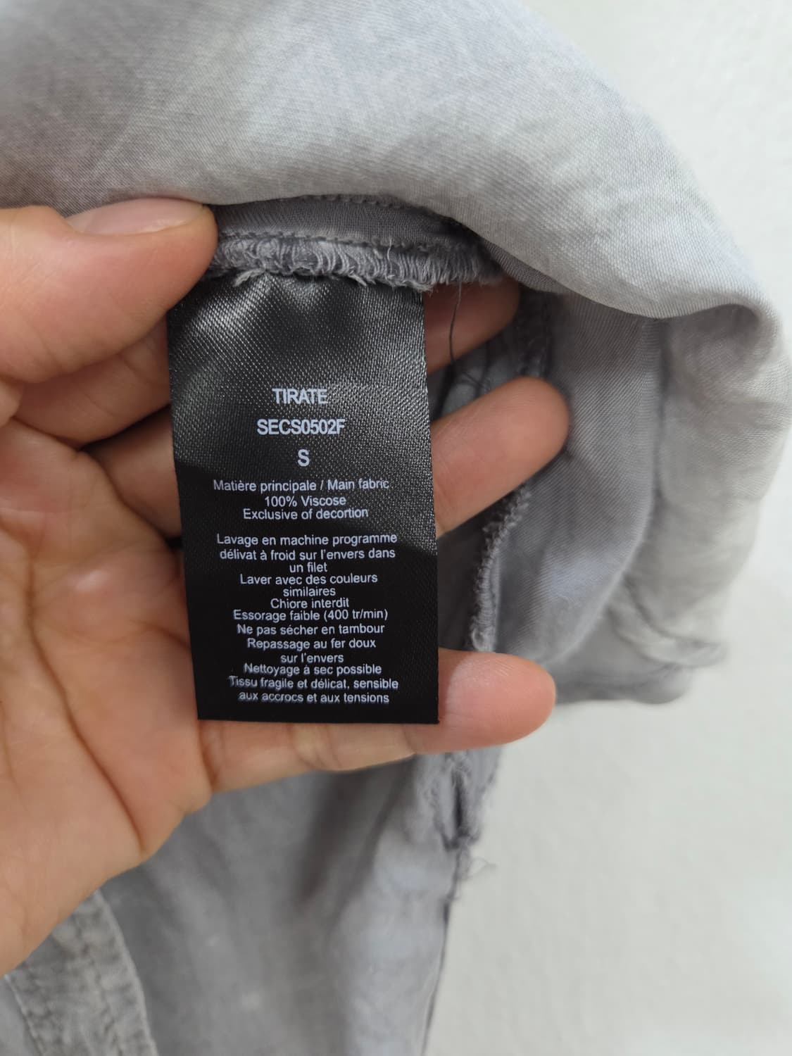 ZADIG&VOLTAIRE  루즈핏셔츠 롤업 빈티지 비스코스레이온 상품이미지3