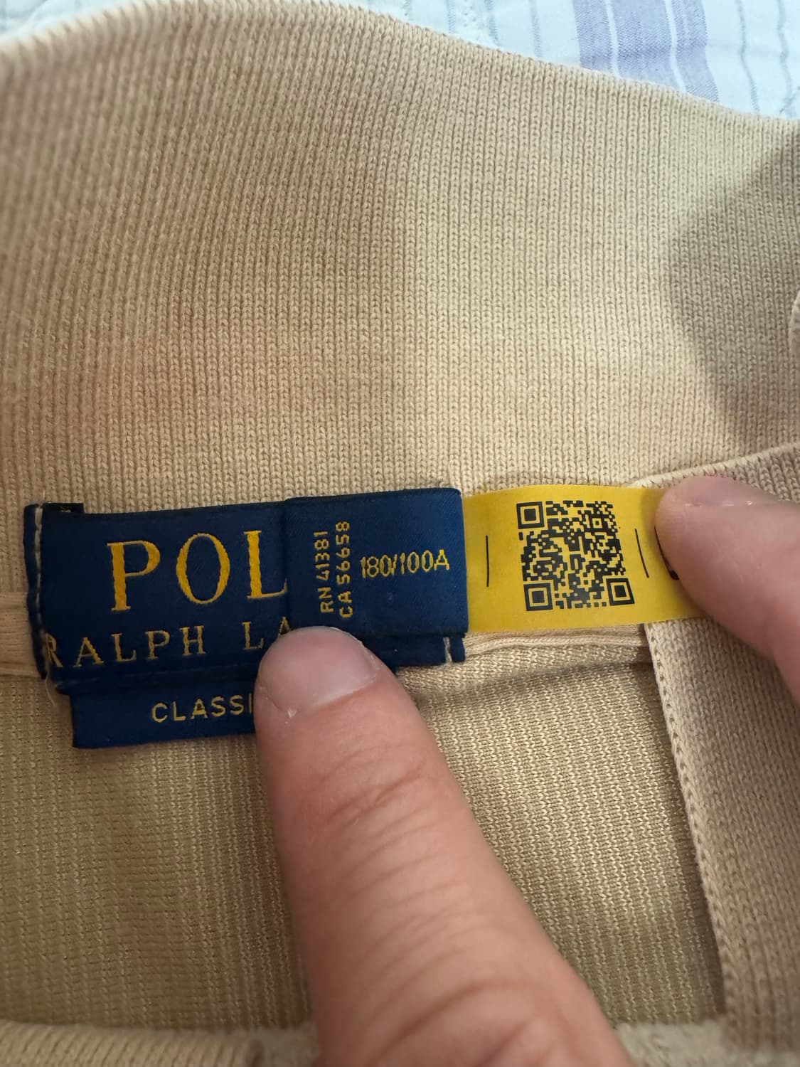 폴로 랄프로렌 코듀로이 카라티 베이지 L 큐알정품 상품이미지4