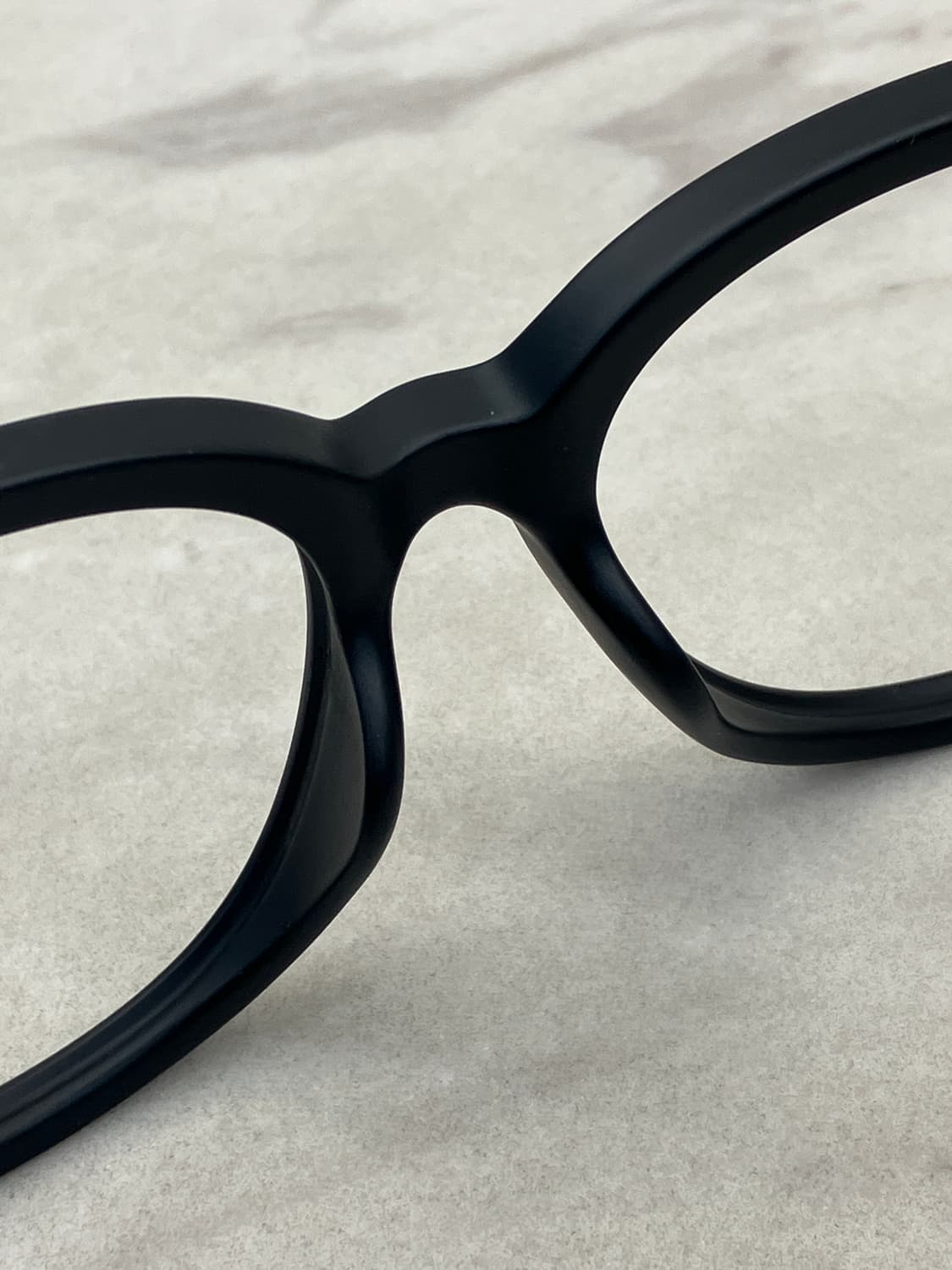 카라 KARRA 매트 블랙 와이드 라운드 빅 뿔테 안경 상품이미지4