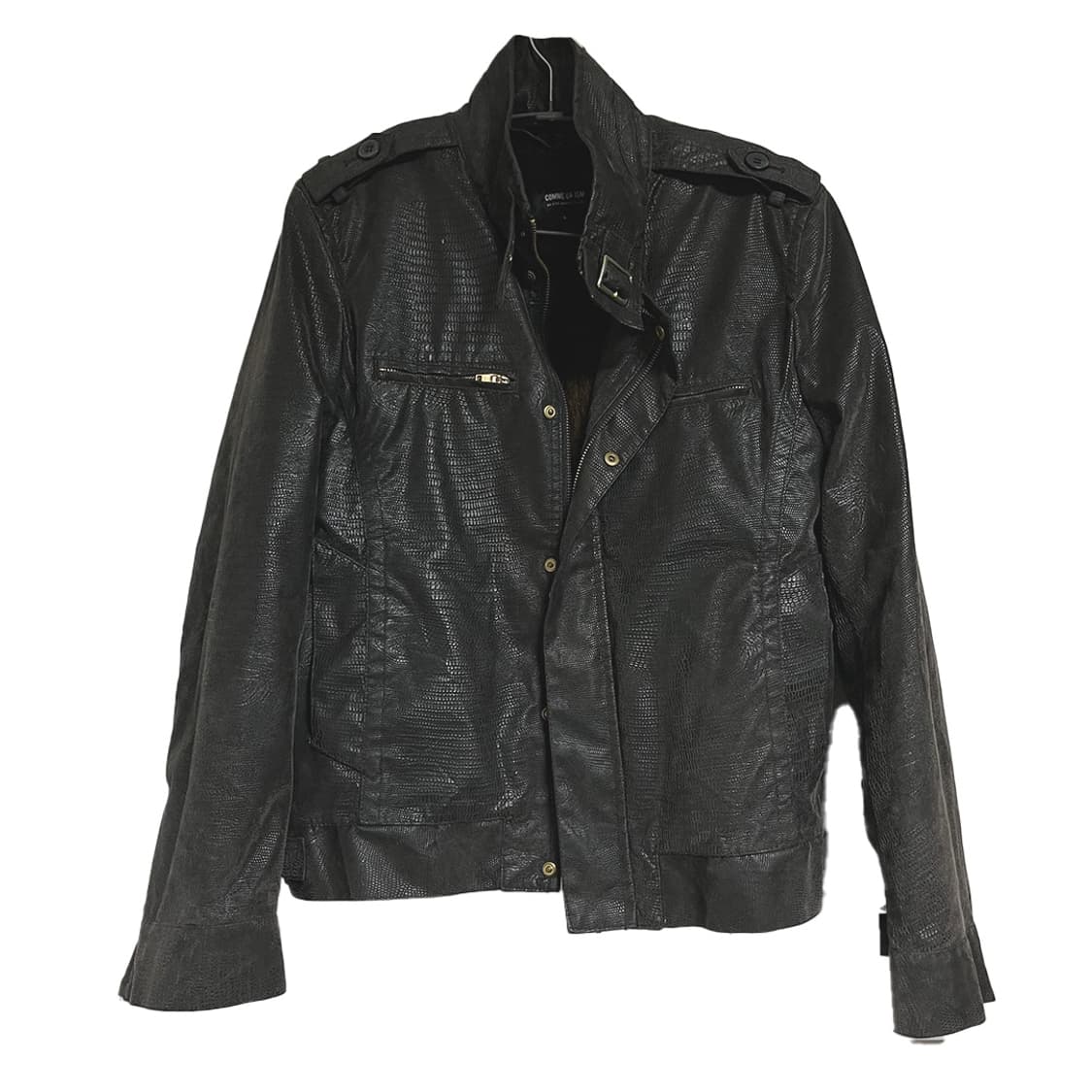 파이톤 레더 자켓(faux leather) 상품이미지1