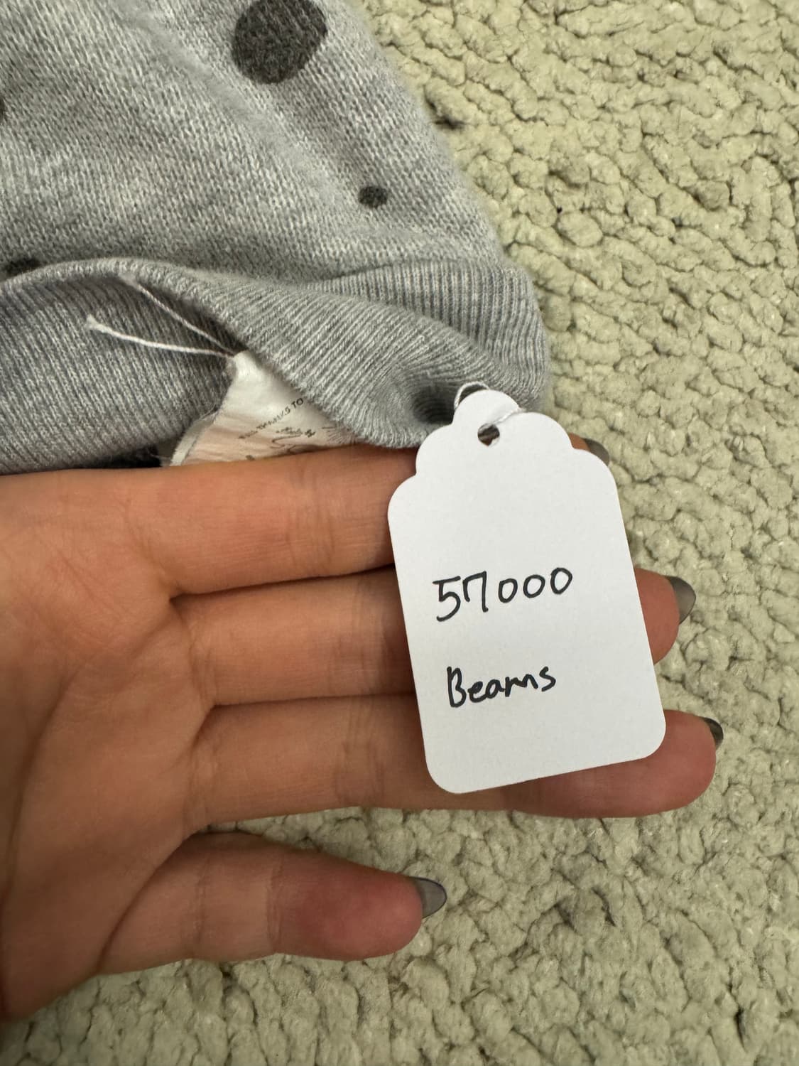 Beams 빔즈 도트 후드집업 Dot hood 상품이미지3