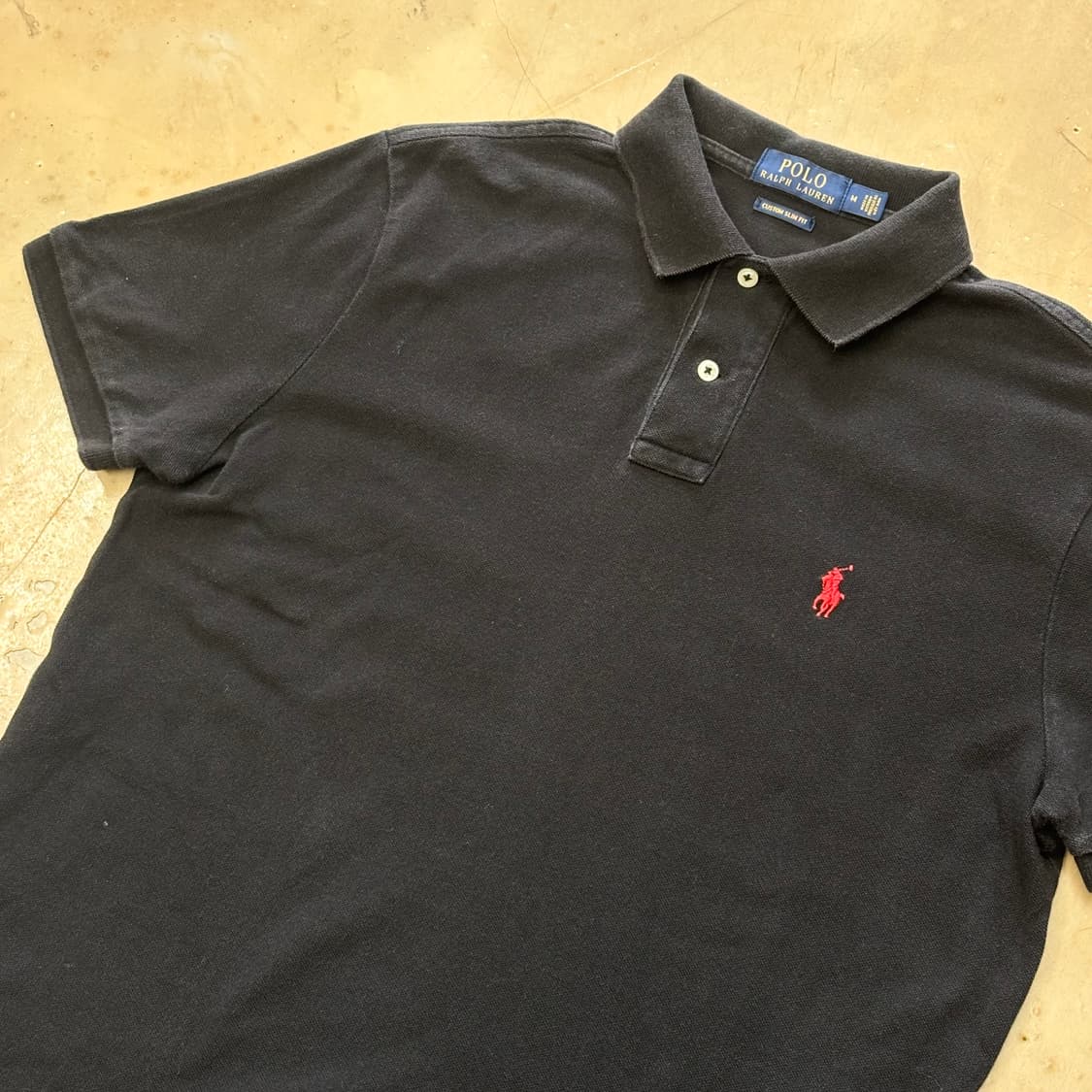 M 폴로랄프로렌 블랙 카라 반팔티  상품이미지1