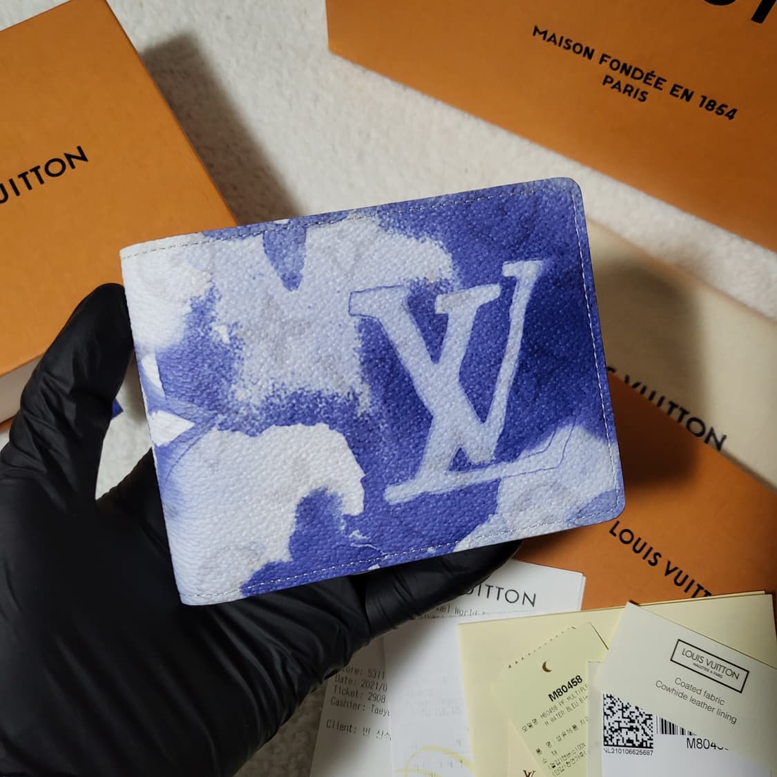 [한정판/새상품] 루이비통 워터컬러 멀티플 반지갑 상품이미지2