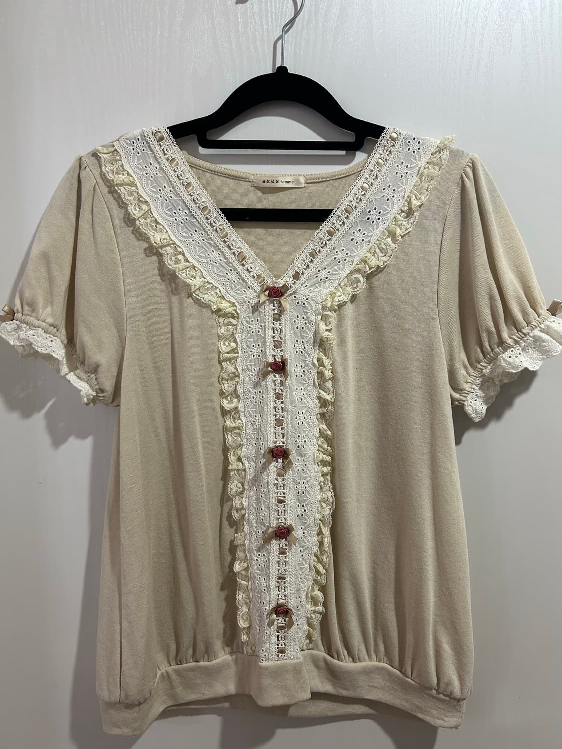 엑시즈팜 라떼맛 블라우스 상품이미지1