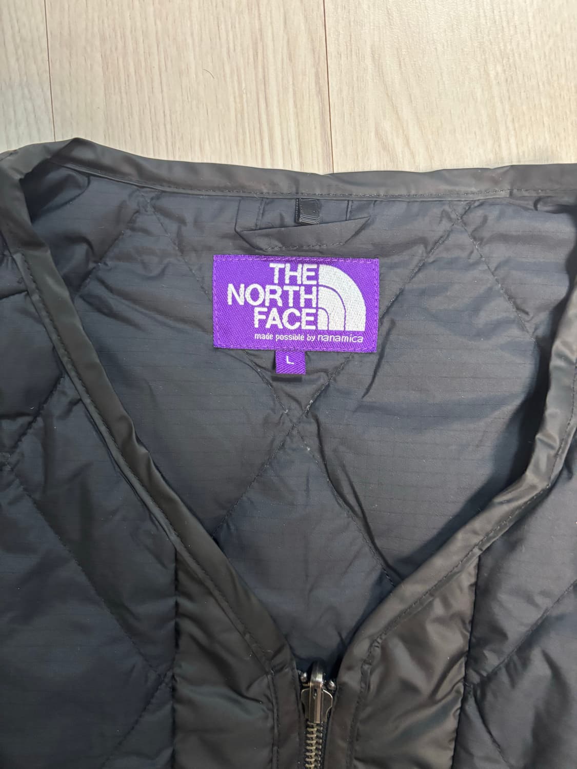 [L사이즈] 노스페이스 퍼플라벨 plas 필드다운 가디건 라이너자켓 상품이미지3