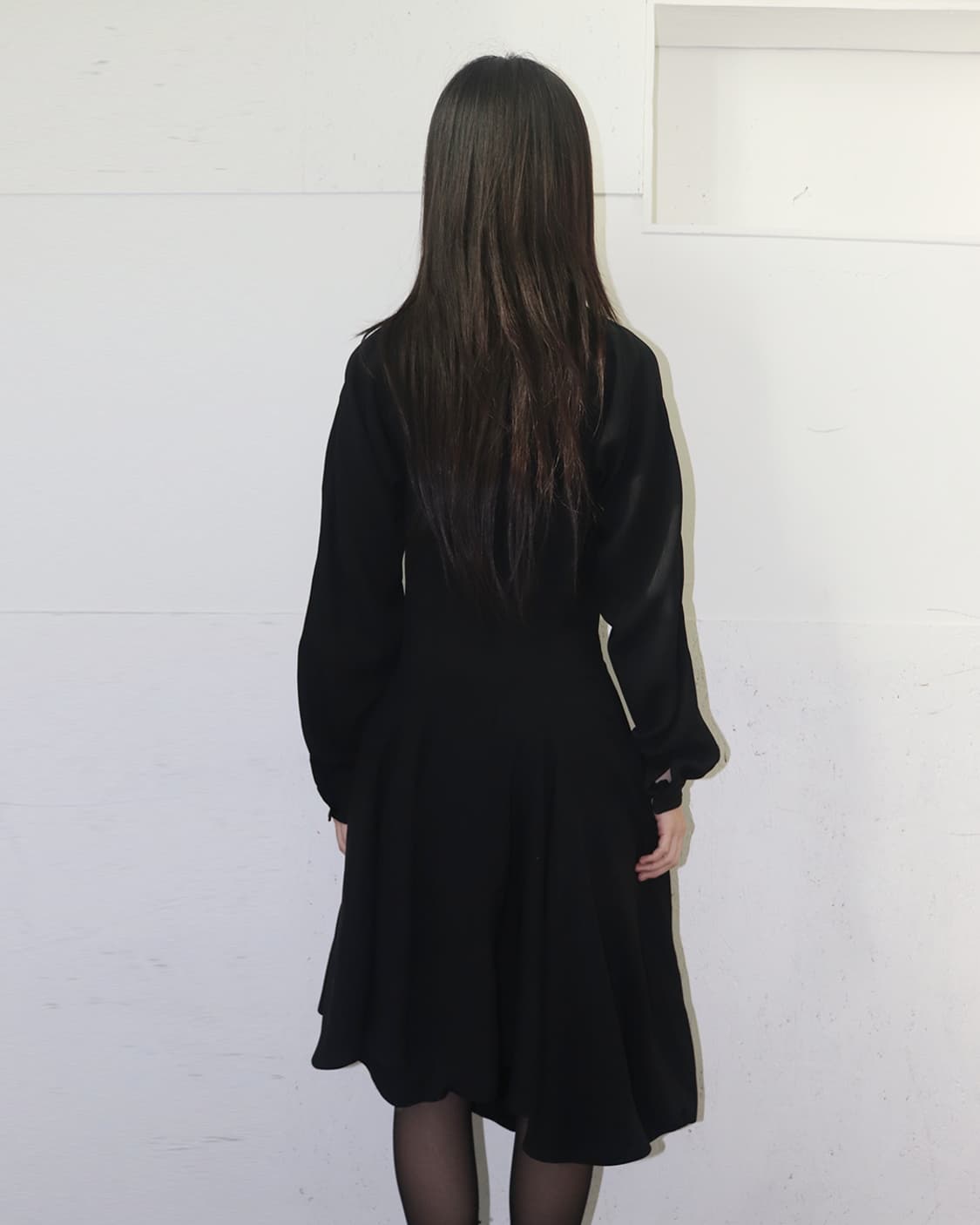 꼼데가르송 드레이프 타이 애시메트릭 드레스 상품이미지2