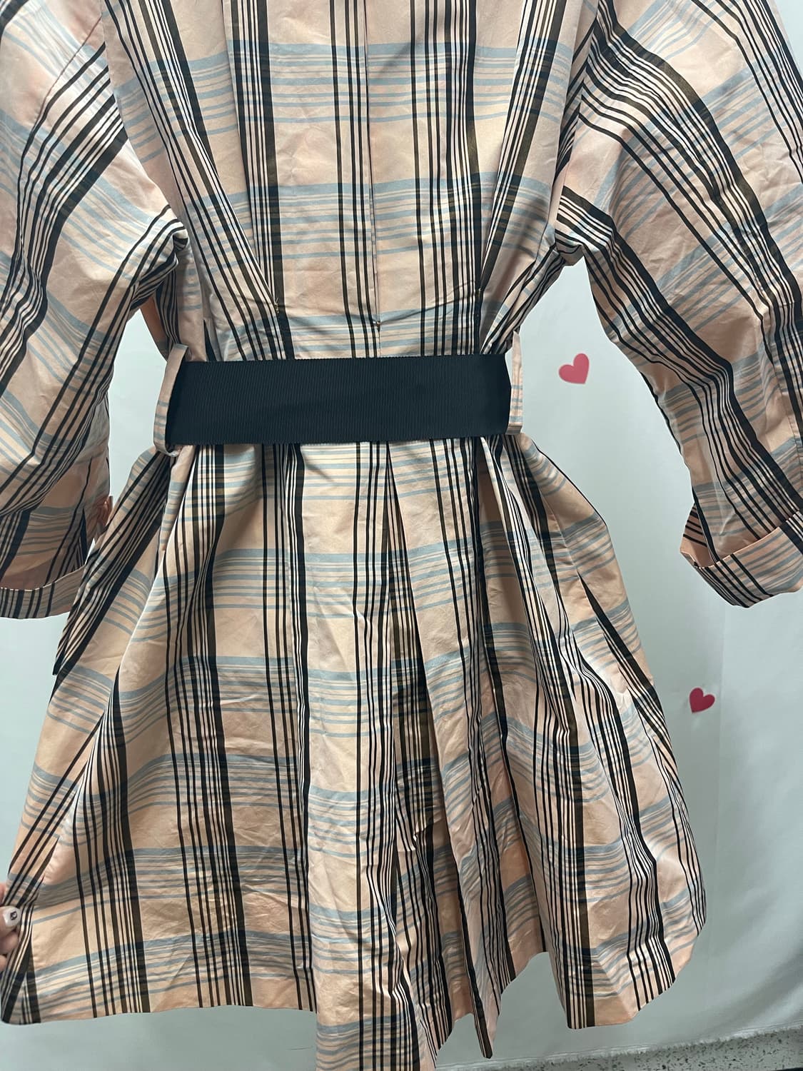 잇미샤 벨티드체크원피스형자켓 상품이미지5