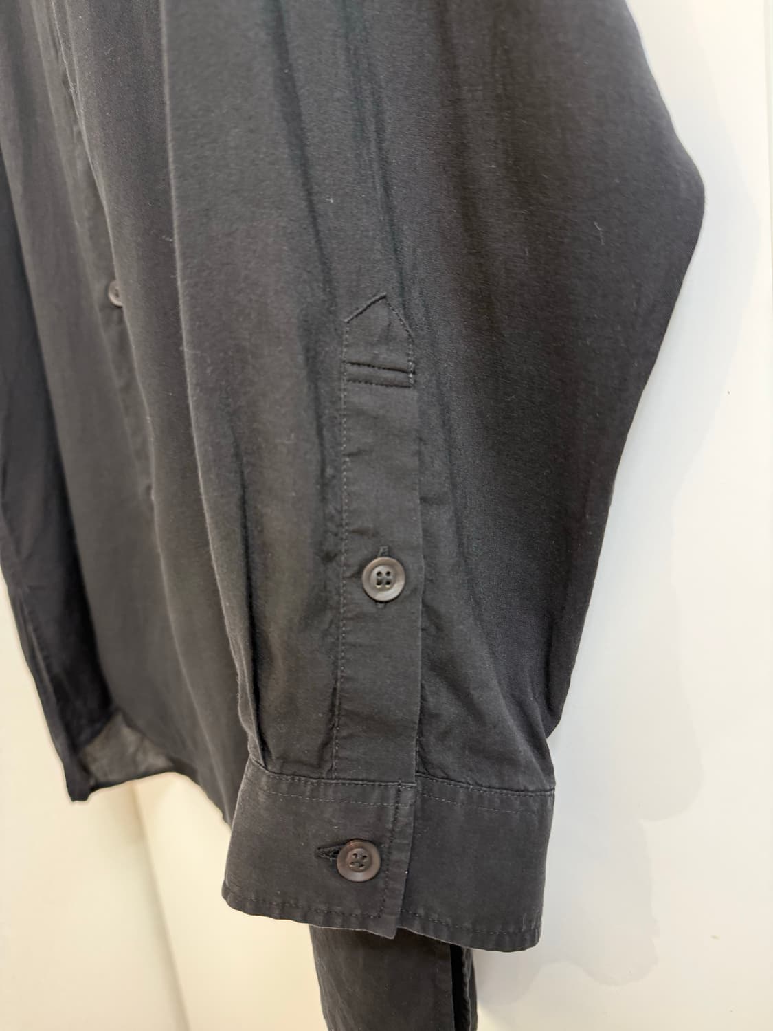 요지 야마모토 뿌르옴므 21ss 레프트 더블 텐셀 블라우스 상품이미지3