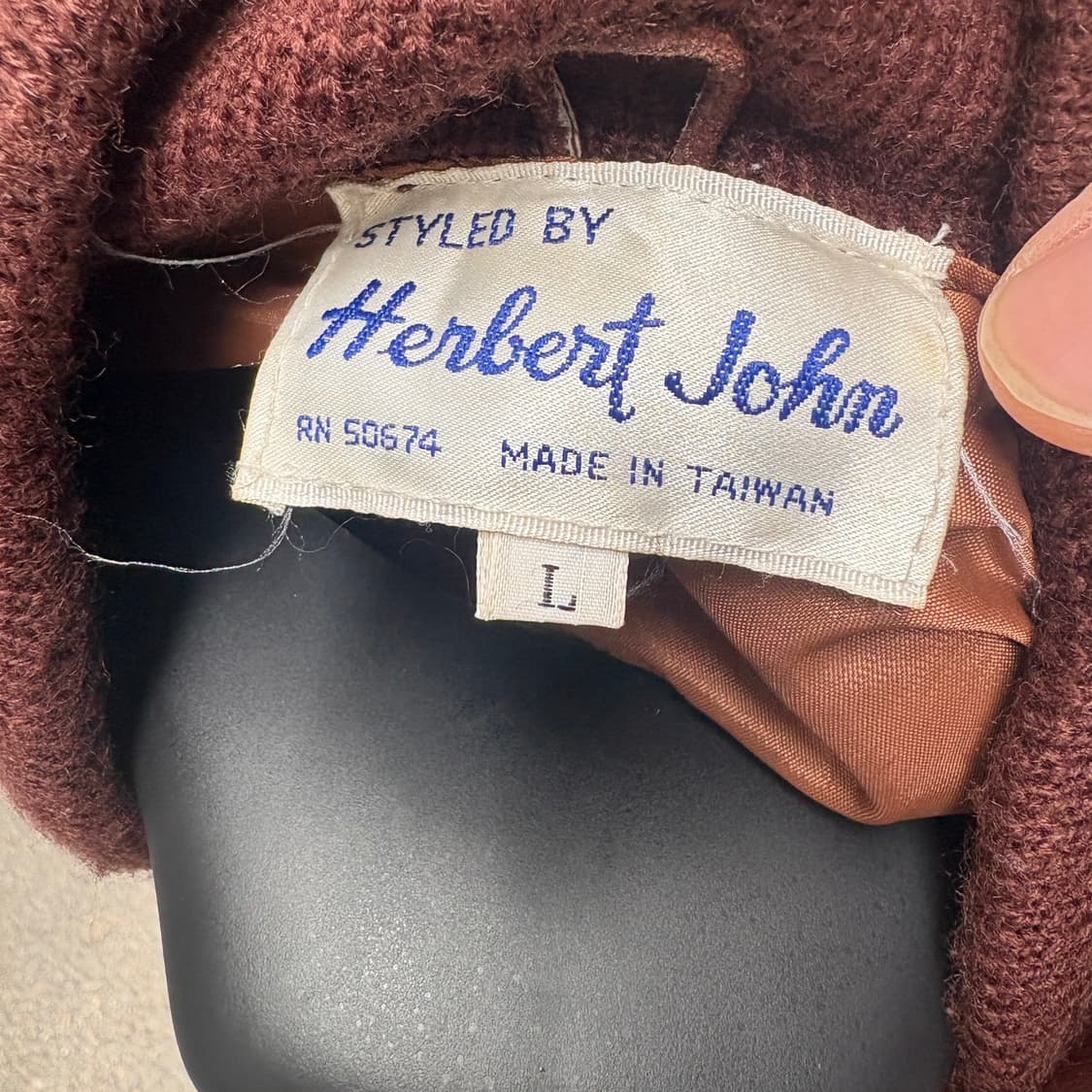 80s 스웨이드 믹스 스웨터가디건 상품이미지3