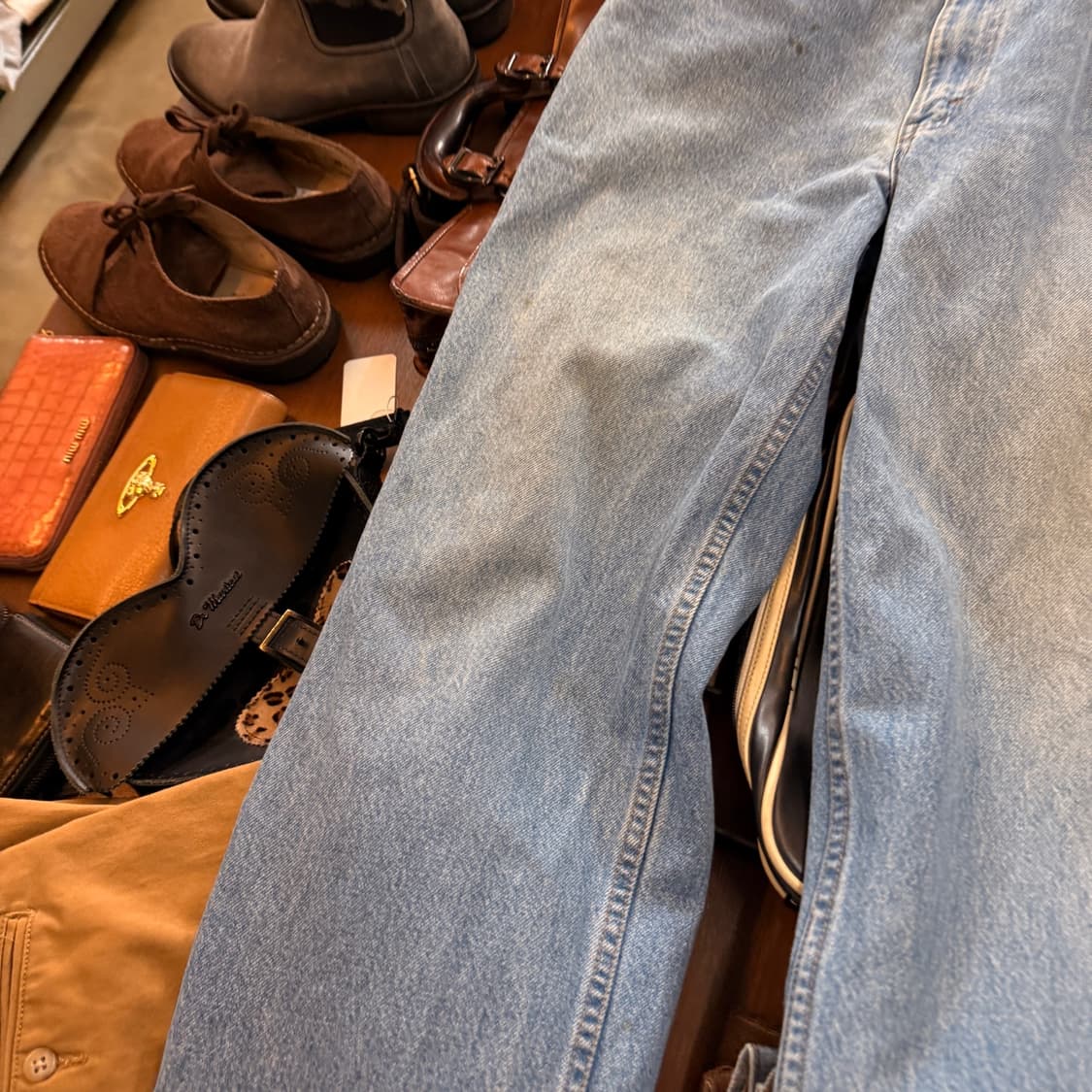 90 ~ 00S 리바이스 캐나다 생산 217 오렌지탭 데님 34 3 상품이미지6