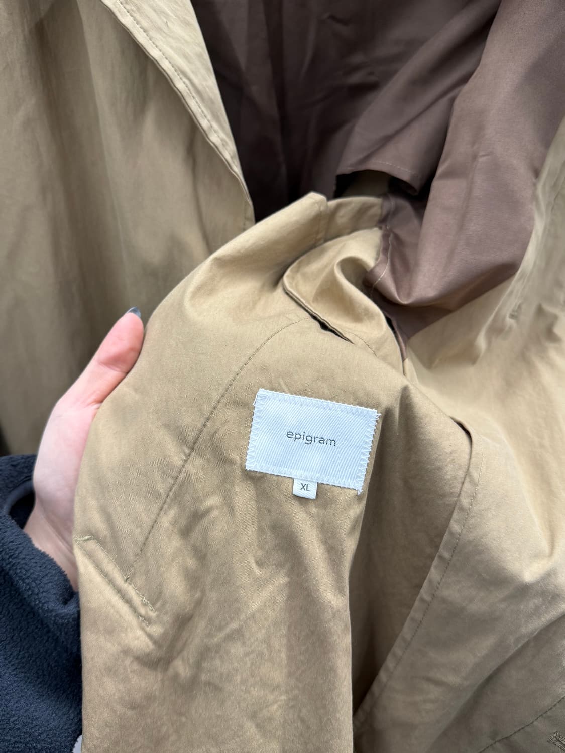 시리즈 에피그램 베이지 코트 XL 상품이미지4
