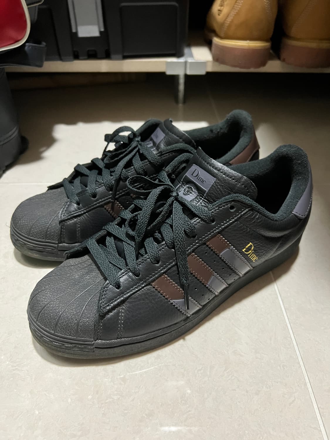 [280] 아디다스 X 다임 슈퍼스타 ADV 카본 그레이 파이브 상품이미지1