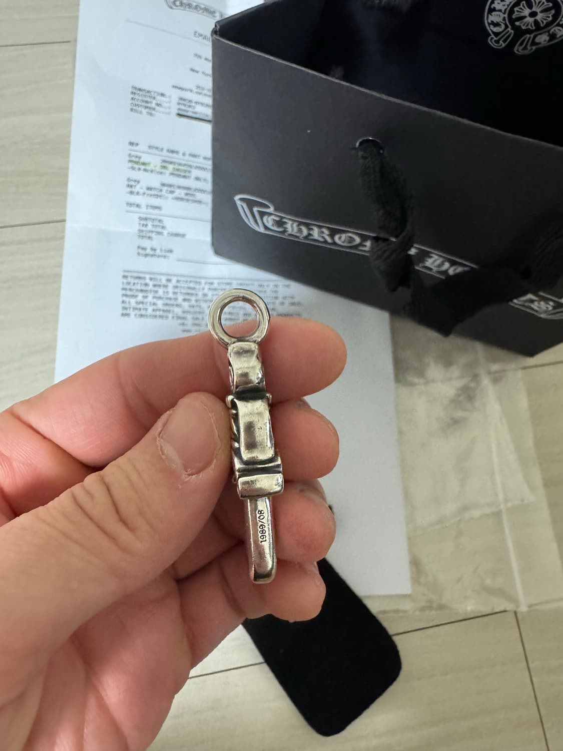 크롬하츠 더블대거 + 페이퍼체인 24인치 판매합니다. 상품이미지5