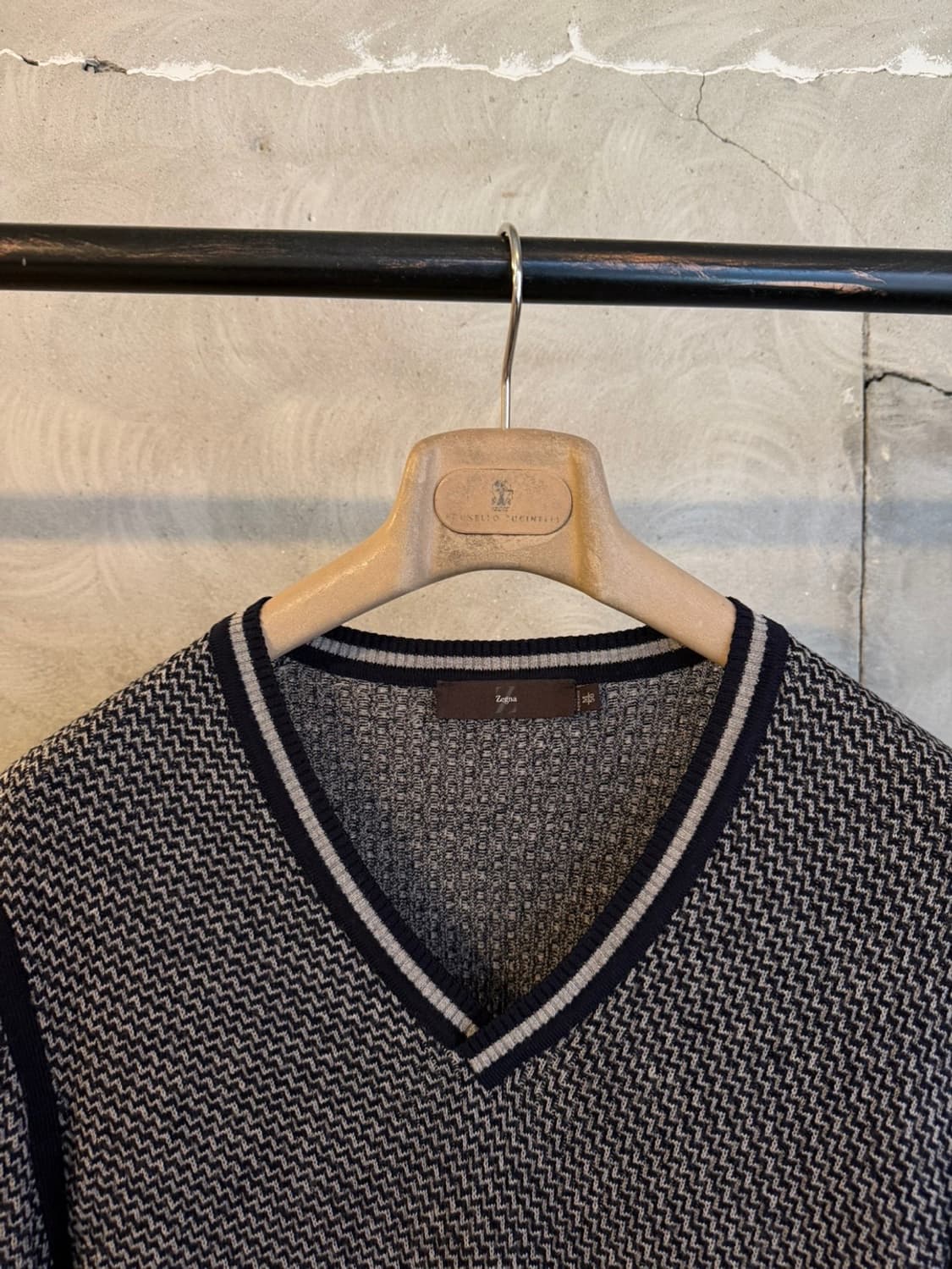 Z제냐 브이넥 니트 100 상품이미지2