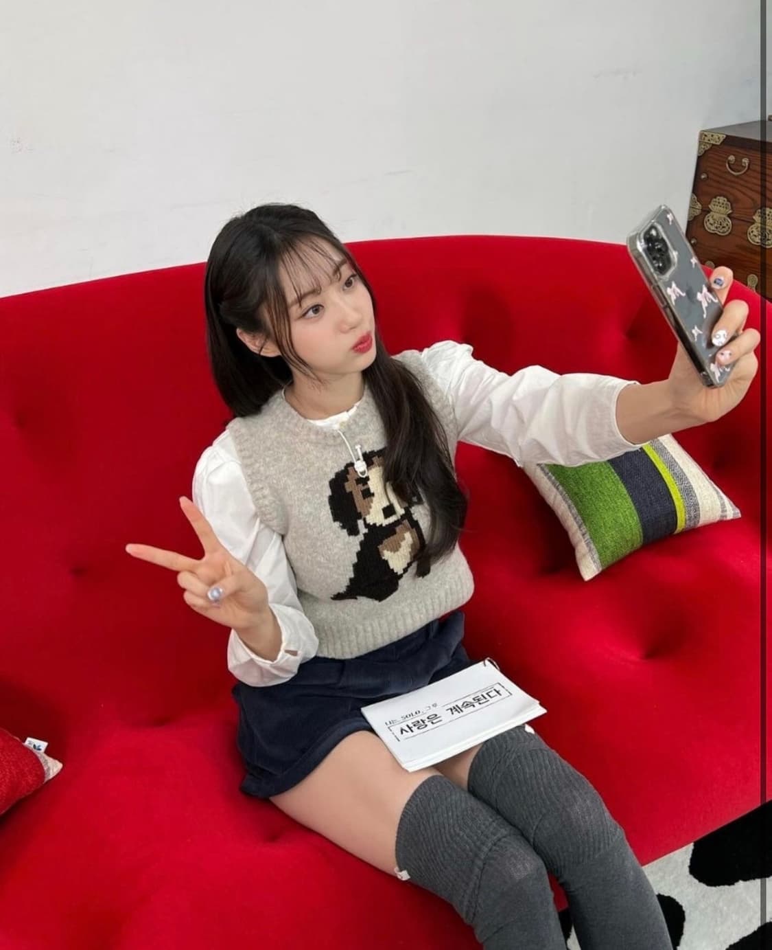 그로브 니트조끼 (상태최상) 상품이미지1