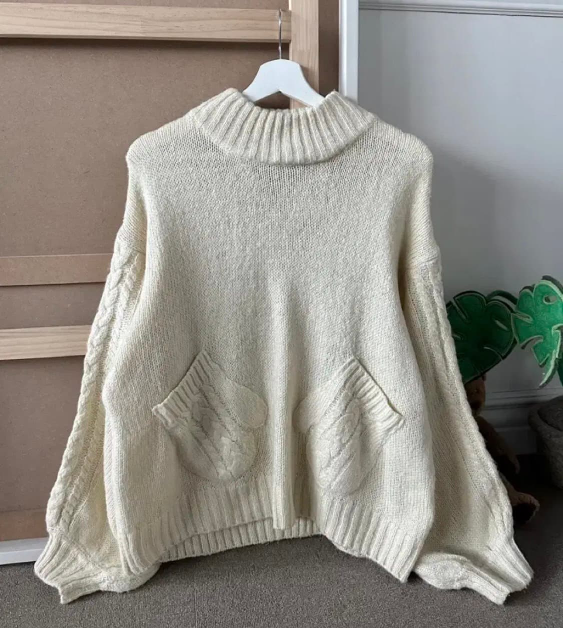 vintage ivory pocket knit 상품이미지1