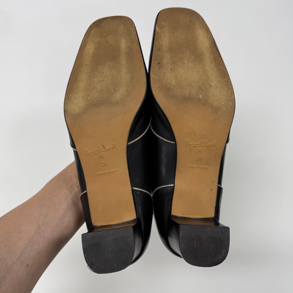 90s Margaret Howell ribbon mid heel 상품이미지8