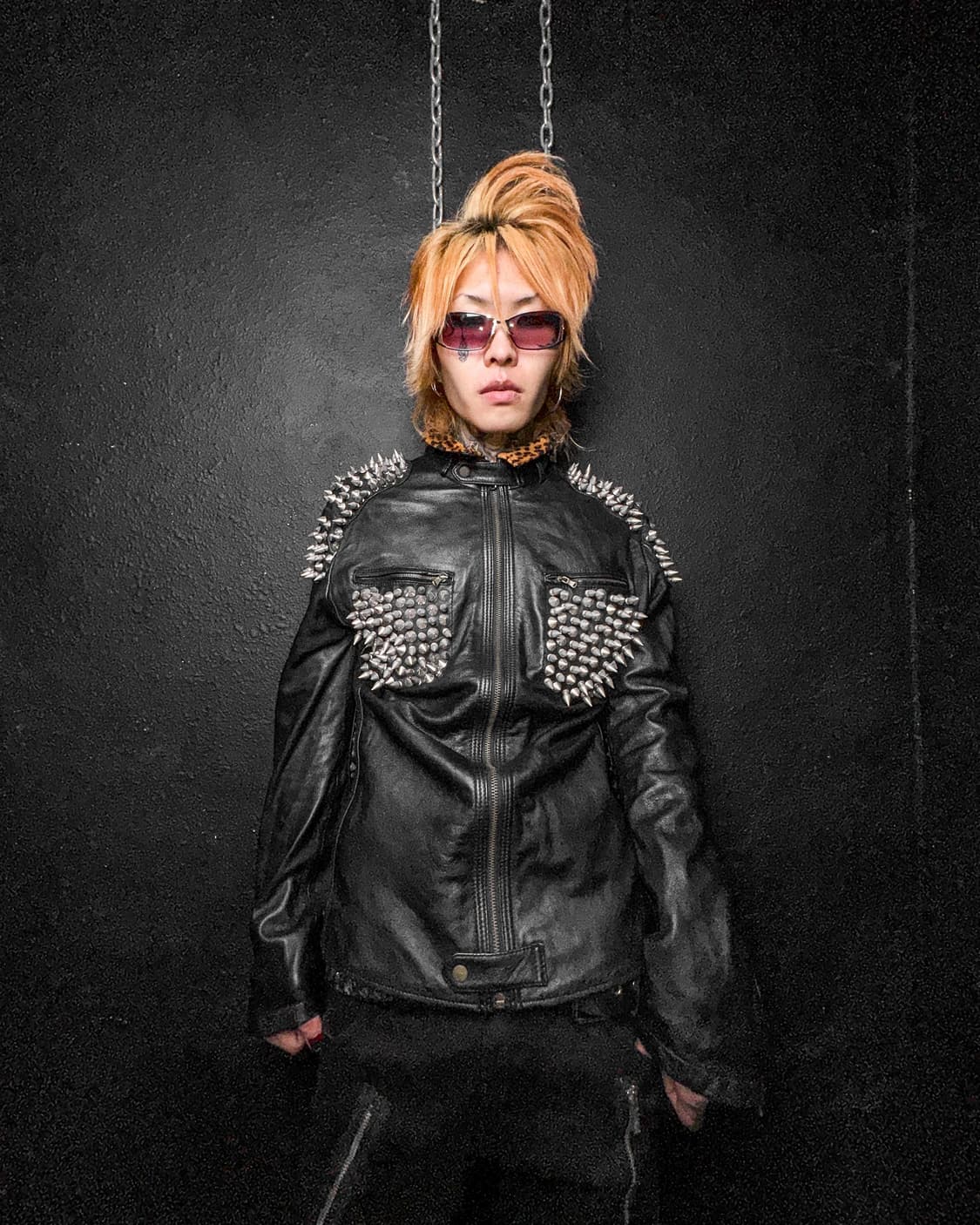 Studded Leather Punk Jacket 상품이미지6
