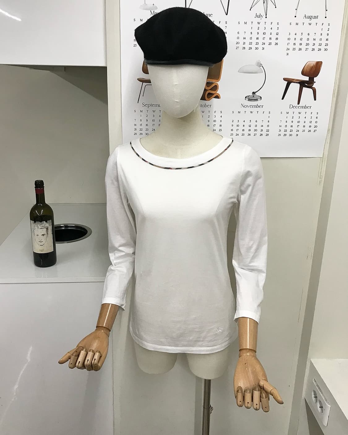 버버리 로고 노바체크넥 긴팔티 상품이미지6