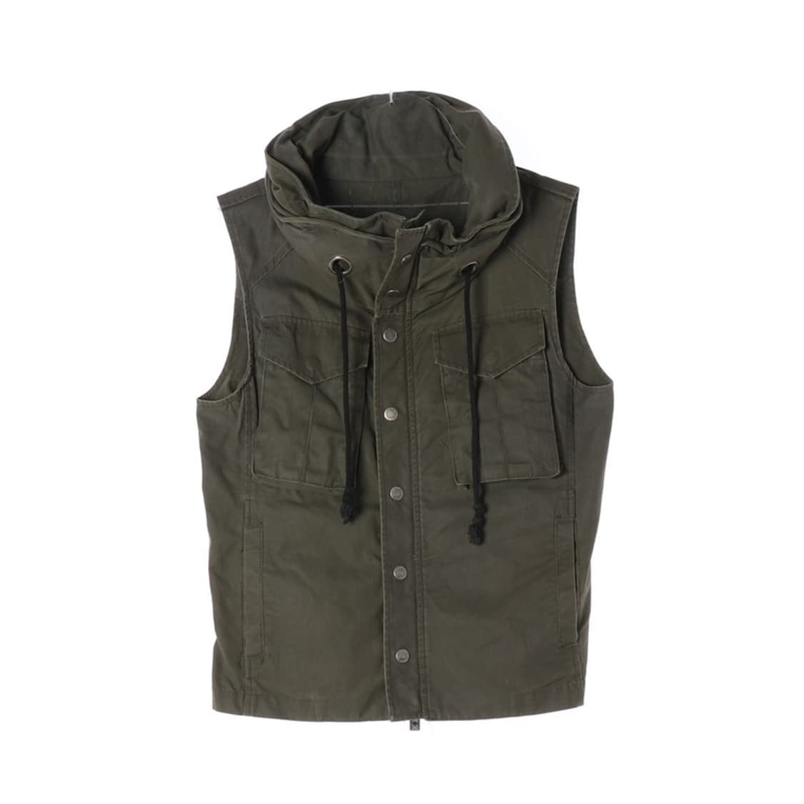 빈티지 밀리터리 코튼 조끼 L 상품이미지1
