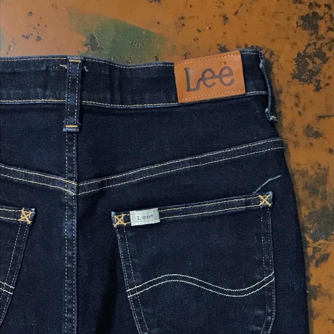 LEE 리 진청 생지 데님 미디 스커트 청치마 허리 26 사이즈 상품이미지2