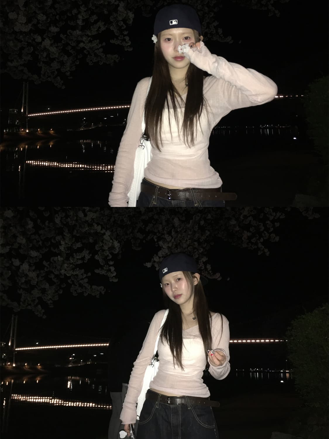 아워캐비넷 엔젤 브이넥 티셔츠 (1번시착)(free) 상품이미지6