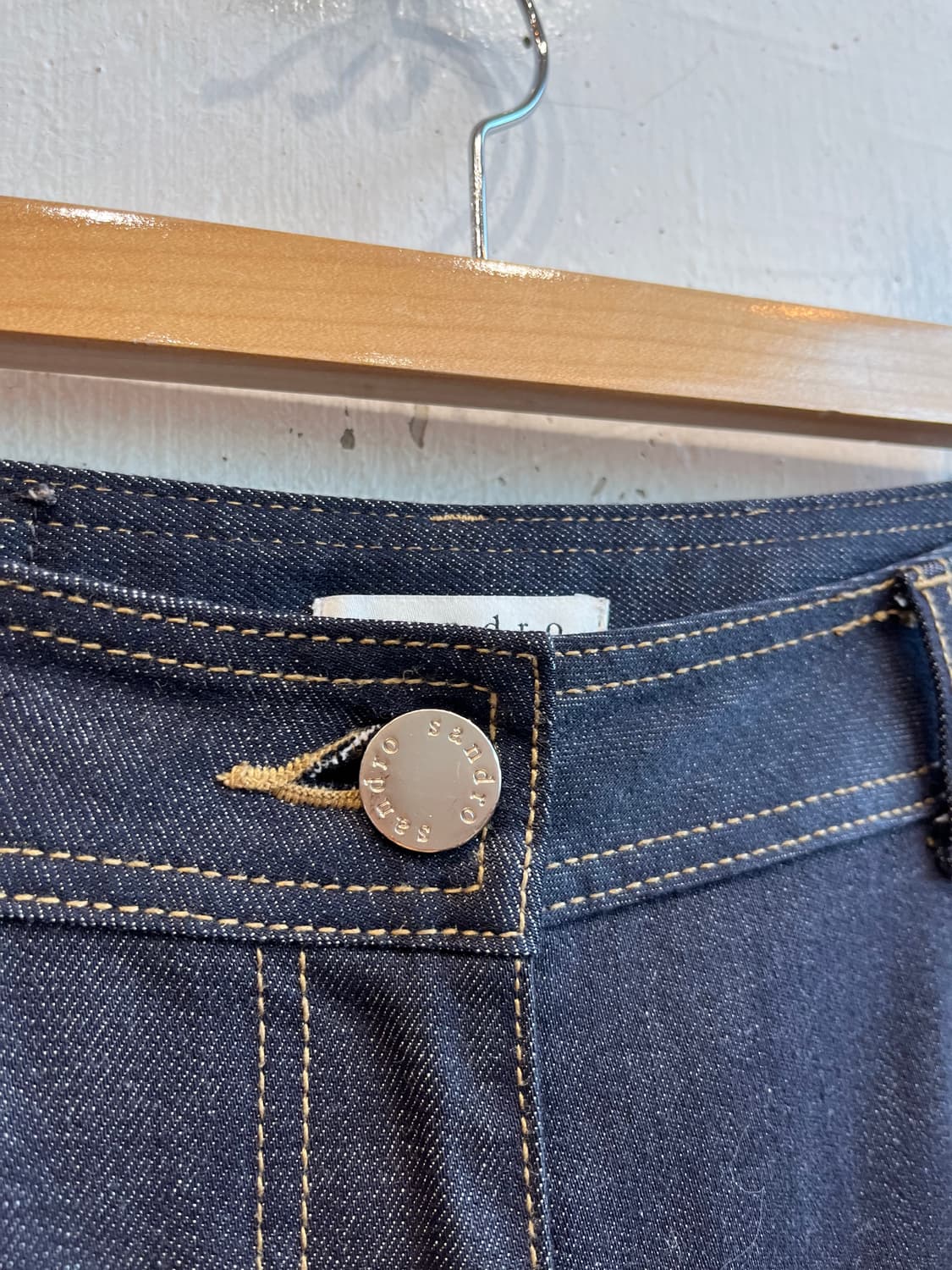 SANDRO 산드로 와이드 부츠컷 데님팬츠 우먼즈 상품이미지4