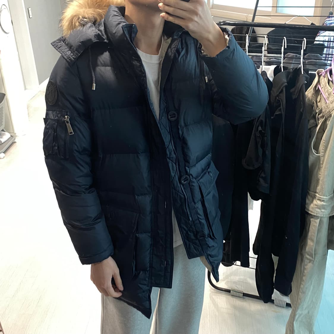 스노우피크 펄 덕 다운 패딩 네이비 95 상품이미지1