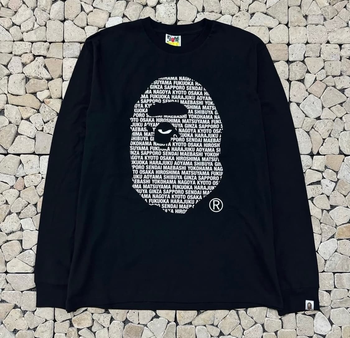 베이프 빅헤드 재팬 롱슬리브 상품이미지1