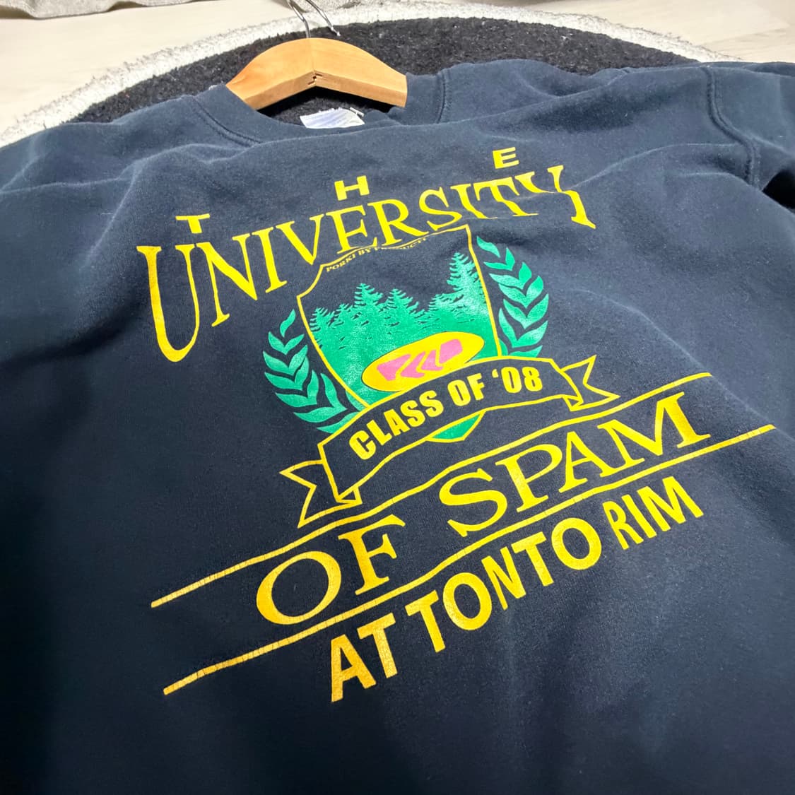 00s “The University of Spam” 스웻셔츠 상품이미지2