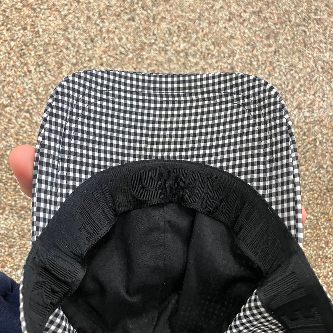 35 노스페이스 체크 나일론 볼캡 모자 상품이미지3