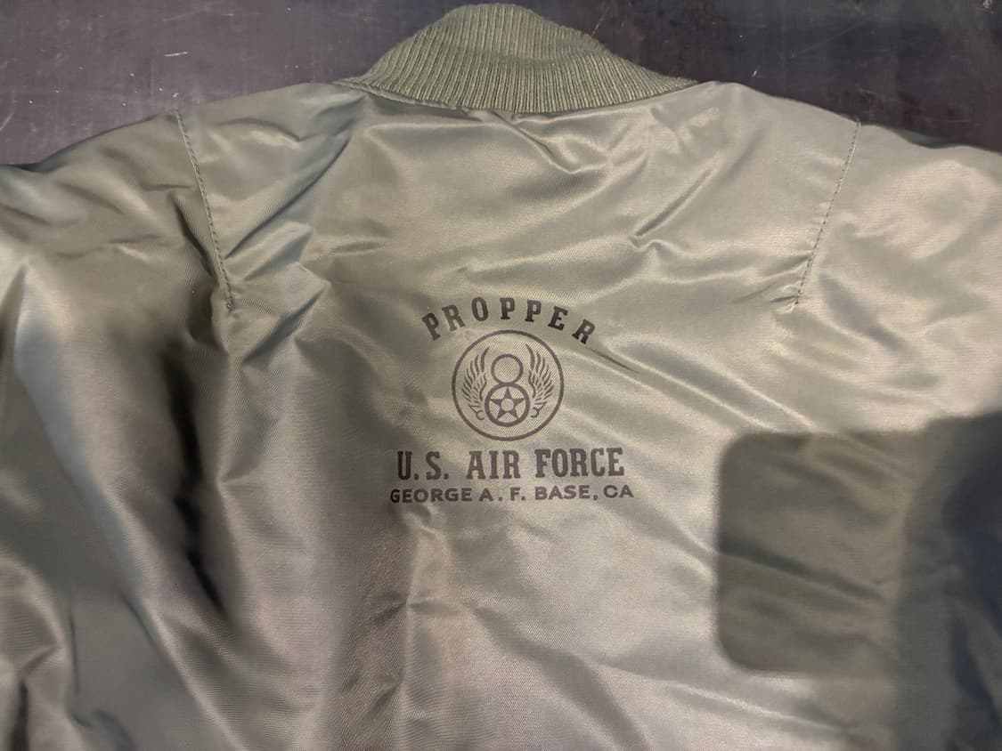 XL) 프로퍼 항공점퍼 MA1 에어포스 올리브 상품이미지6