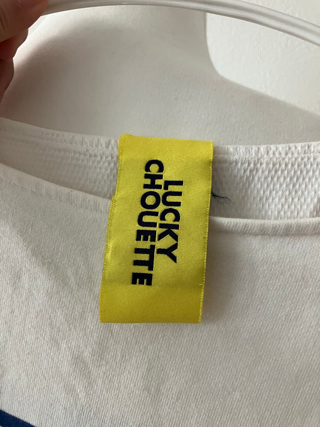 럭키슈에뜨 보트넥티셔츠 면 100% 스트라이프티셔츠 상품이미지4