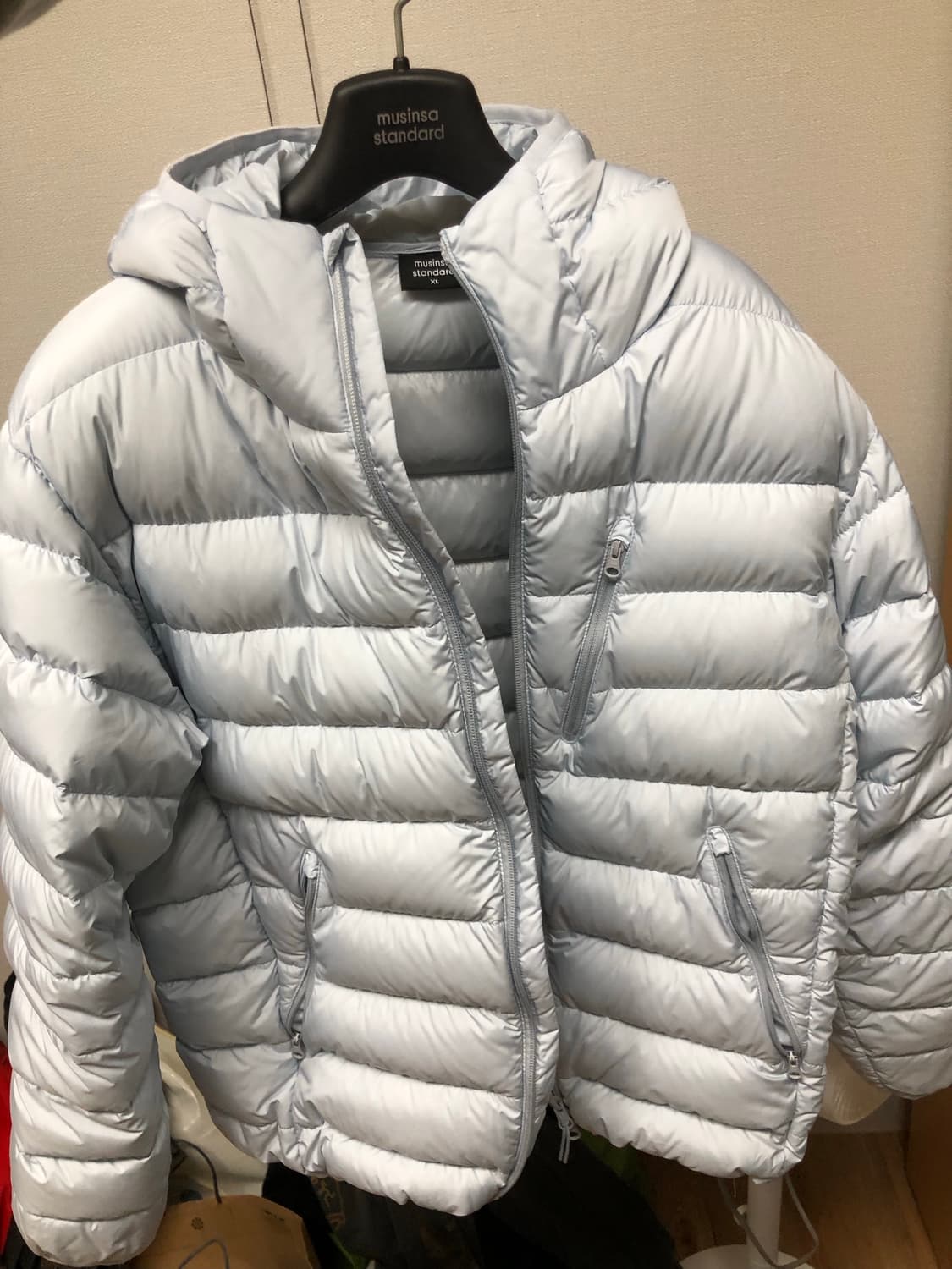 무탠다드 경량패딩 클라우디 블루 XL 상품이미지2