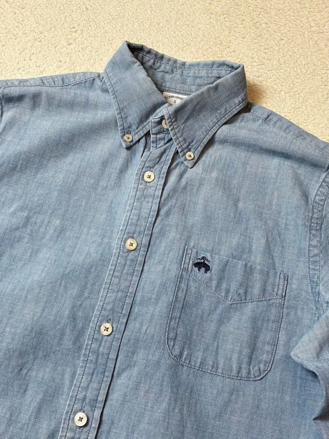 브룩스브라더스 로고 샴브레 데님 셔츠 PN7459 상품이미지3