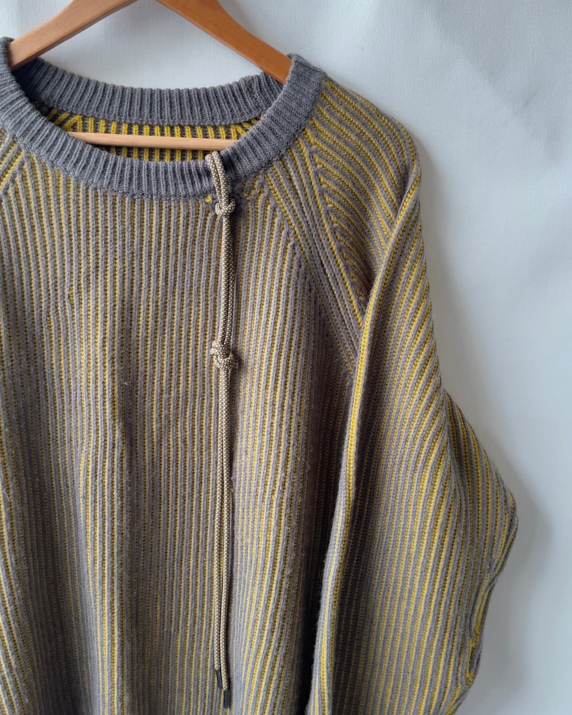 [vtg] stripe neck string knit   상품이미지1