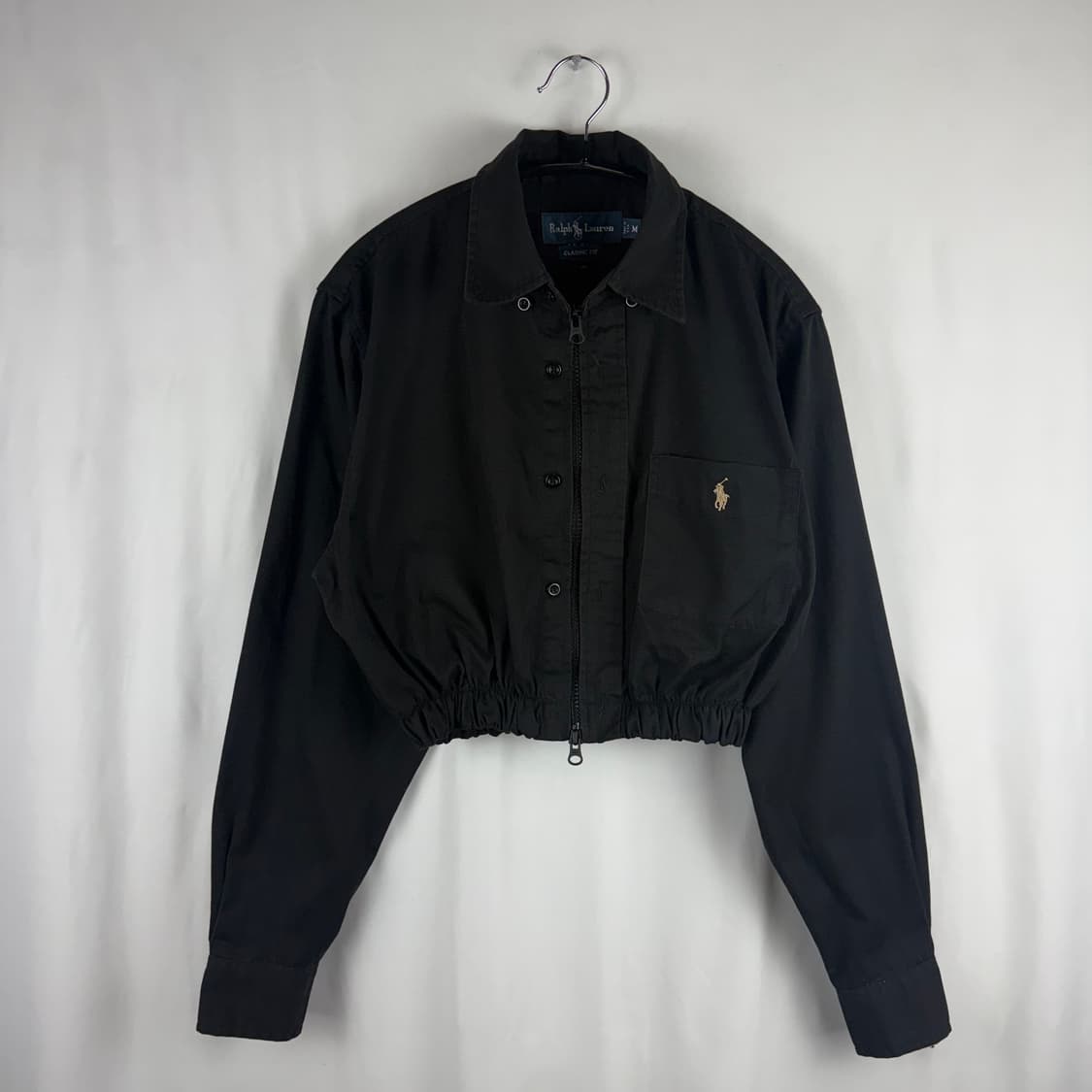 (무료배송)M) 폴로랄프로렌 우먼스 커스텀 크롭 자켓 블랙 상품이미지2