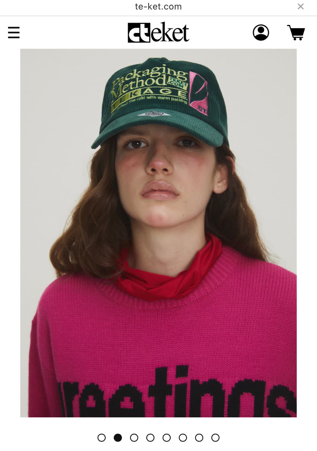 테켓 코듀로이 볼캡 상품이미지3