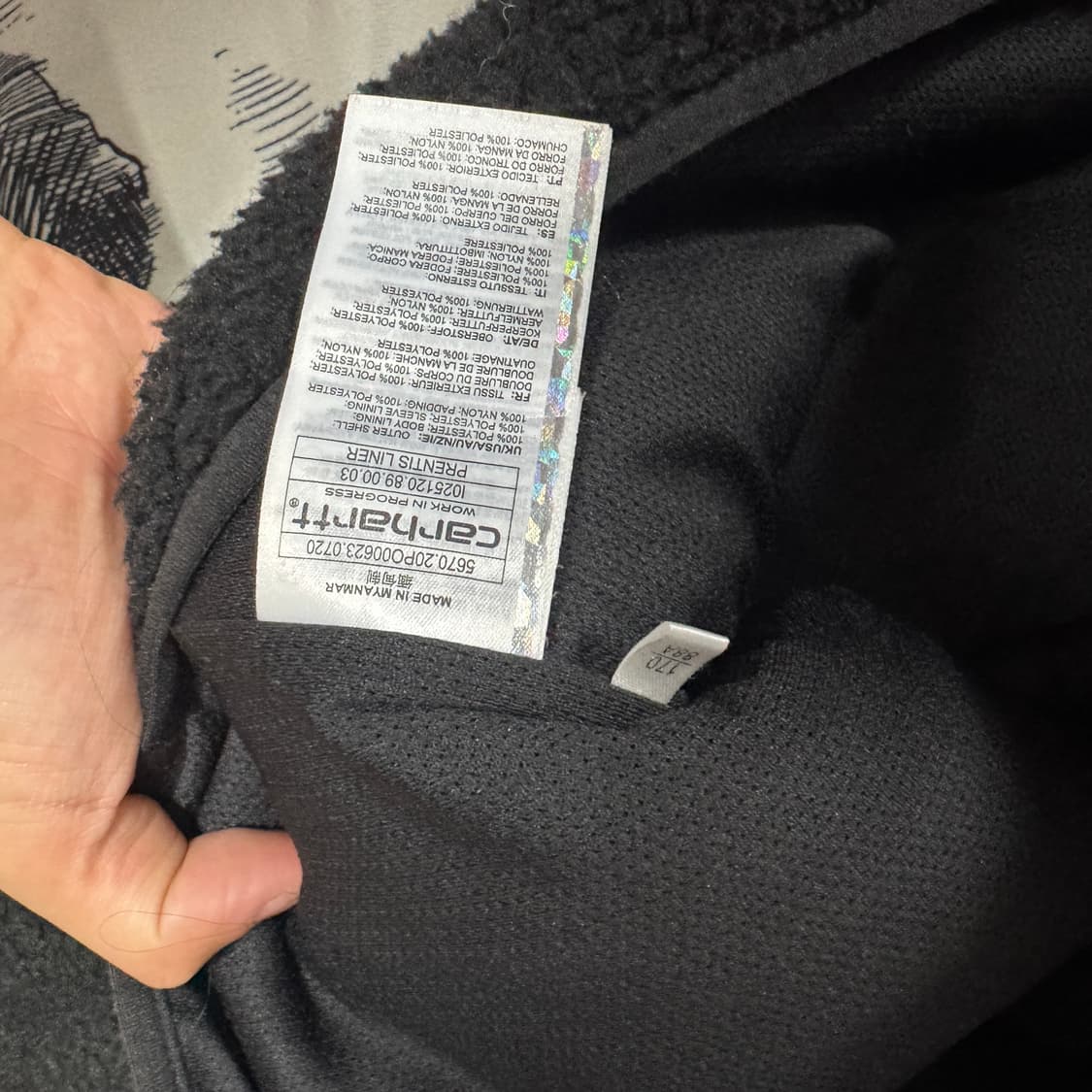 칼하트 후리스집업 S사이즈 상품이미지4