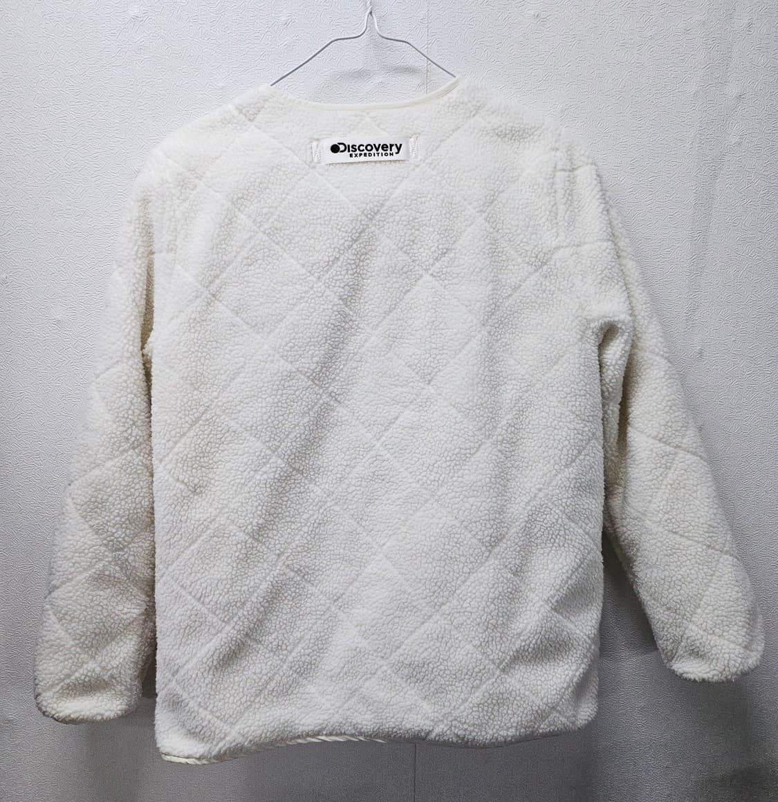디스커버리 리버시블 라운드 퀼팅 여성 플리스 자켓 (CREAM) 90 상품이미지4
