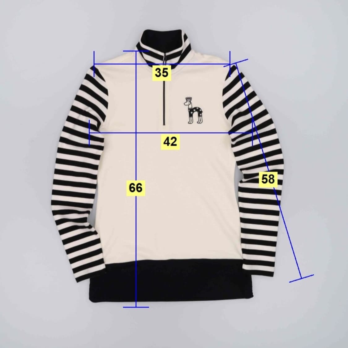 85 헤지스 골프 여성 반집업 니트 4276 상품이미지7