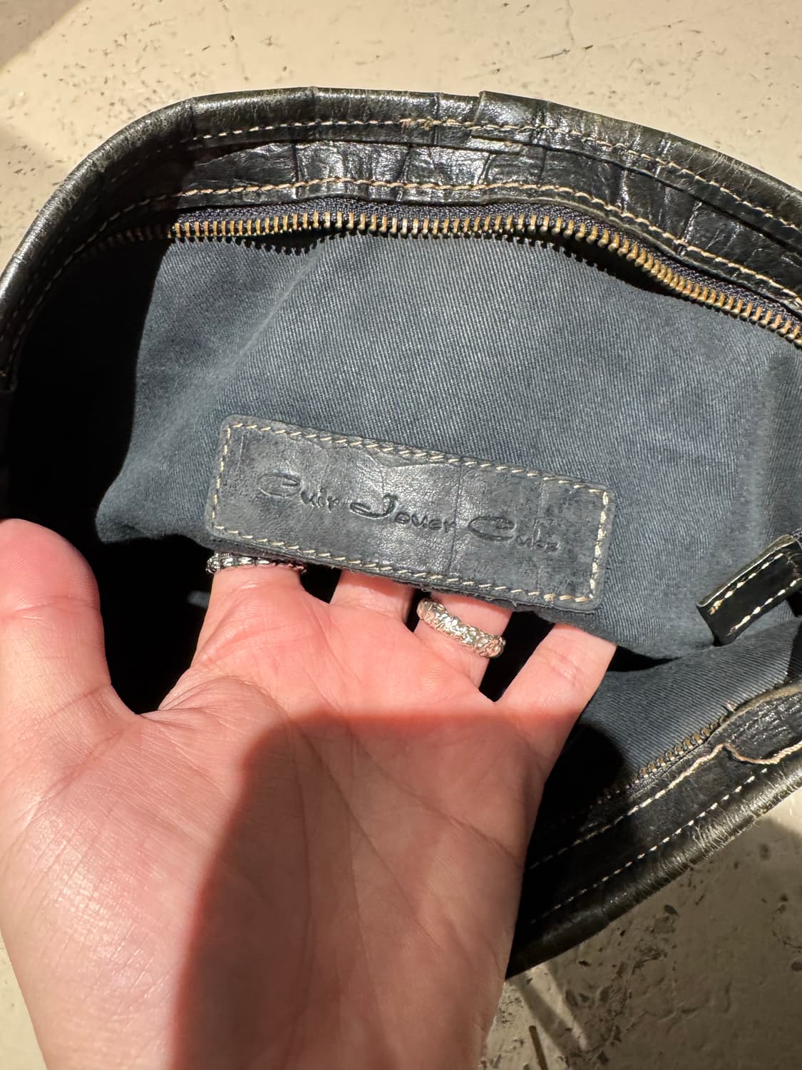 푸에르 자비에르 쿠 투톤 레더 토트백 상품이미지5