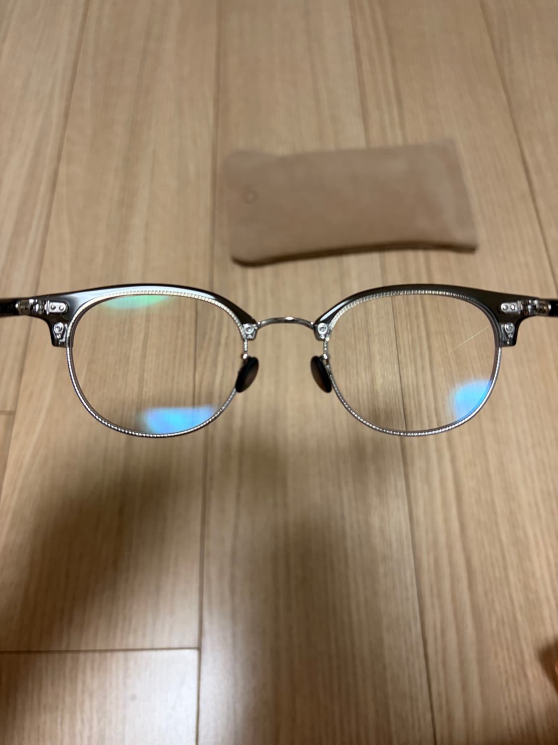  텐아이반 10eyevan No.1 하금테 그레이클리어 색상 상품이미지4